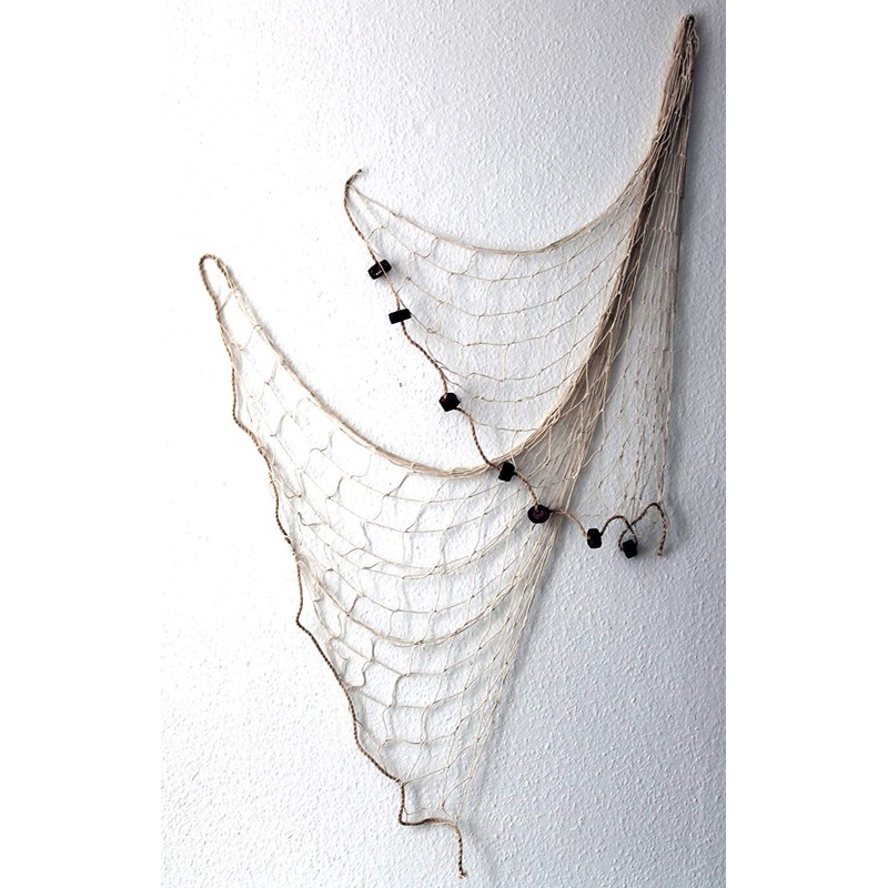 Deko Fischernetz Beige ca. 120 x 250cm mit Schwimmern