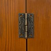 QWORK® 4 Sets Retro Hasps Latch Decorative Wood Jewelry Latch