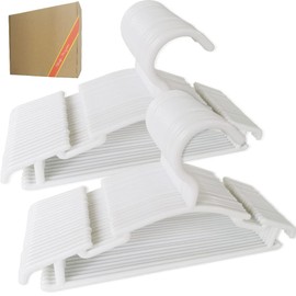 Baby Hangers_MOBU 40 Pack Baby Hangers for Clothes, Baby Coat Hangers for Newborn Infant Toddler Kids (40pcs_White)