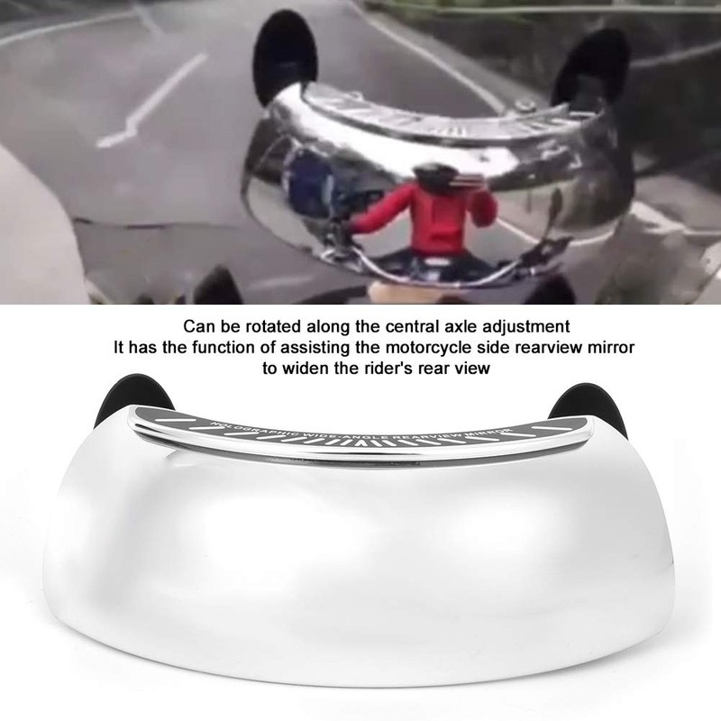 Espejo Retrovisor Holográfico para Motocicleta ABS Cromado Plata Cromado Espejo