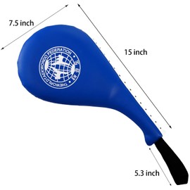 Nicunom 2 Pack Taekwondo Kick Pads, Durable Striking Pad Target TKD Karate Martial Arts Strike Targets Kickboxing Training, Blue