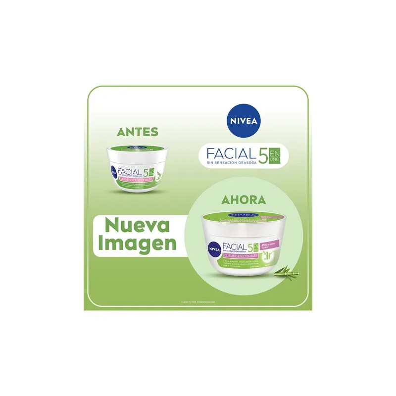 Crema Facial Hidratante NIVEA 5 En 1 Efecto Mate 200ml