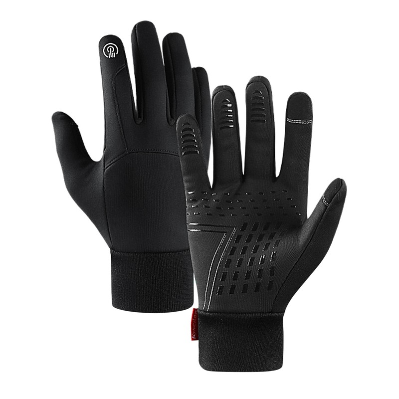 Winter Men Women Cycle Gloves Waterproof Windproof Fleece Lining Touchscreen