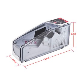 Walmeck Portable Mini Handy Money Counter Worldwide Bill Cash Banknote Note Currency Counting Machine with LED Display Financial Equipment