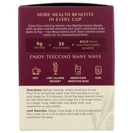 Teeccino Chicory Roasted Herbal Tea Sampler Pack (French Roast, Hazelnut, Vanilla Nut and Chocolaté), Caffeine Free, 12 Tea Bags (Pack of 2)