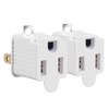 TENINYU Grounded Adapter 3-Prong to 2-Prong Outlet Converter - 3