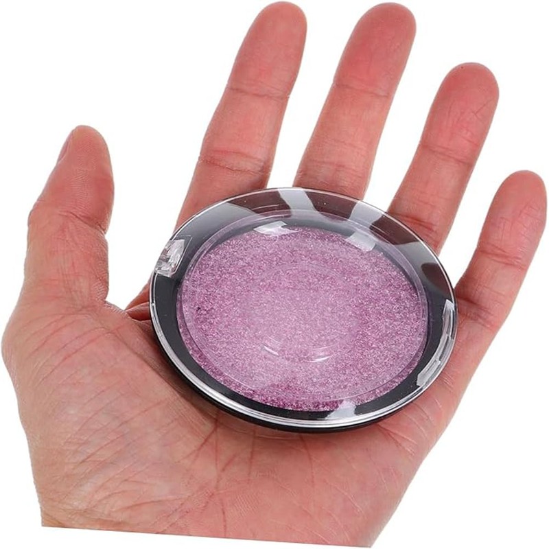 5pcs Pink Plastic Glitter Clear False Eyelash Storage Cases for