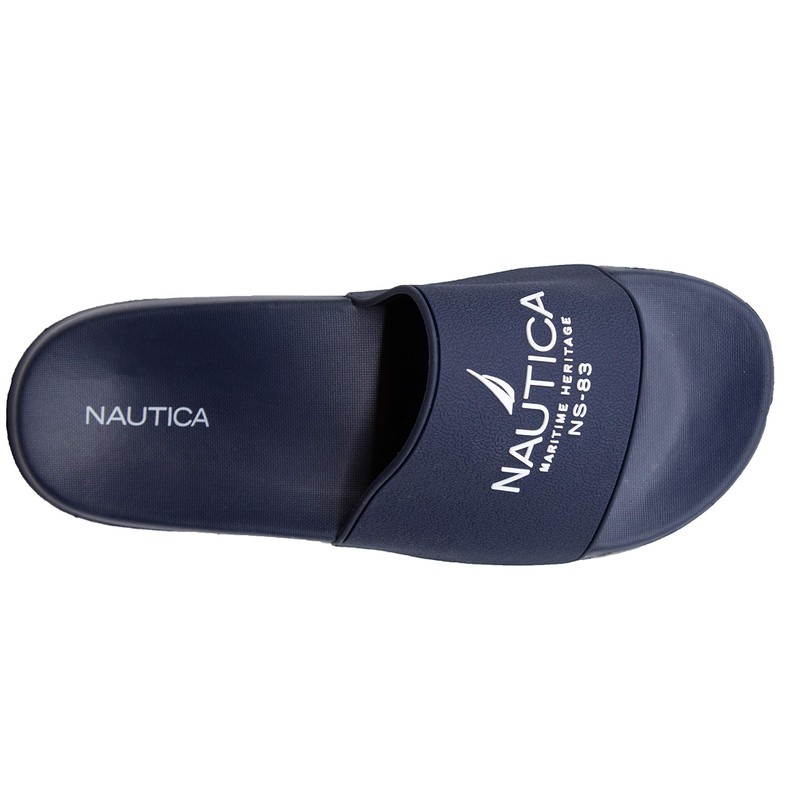 Nautica Men's Athletic Slide Comfort Sandal-Porter-Navy-Size-11