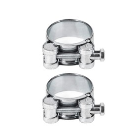 Diforma Pipe Clamps Reinforced Galvanised Steel for 26-28 mm Pipes Pack of 2