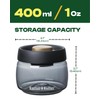 KACTUSKUTTER Airtight Jar, 400ml /1oz Vacuum Spice Containers With UV