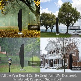 HUNAIGEE Umbrella Cover for Outdoor Waterproof Parasol Cover for 9-13ft Cantilever Umbrellas Windproof Weatherproof Anti-UV Rain Wind Dust 265cm