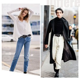 FIORETTO Men Women Rhinestone Belt Bling Shining Diamond Cowgirl Cowboy Western Studded Leather Belt Waist Belt for Jeans Pants Black