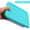 Sophico 3 Cup Rectangle Silicone Storage Cover Lids Replacement for