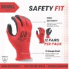 Durabull Work Gloves - 12 Pairs. Protective Safety Gloves For