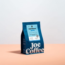 Joe Coffee Company, Half Decaf Half Regular Coffee Beans, Medium Roast, Chemical Free Decaffeination Process, Whole Bean, 12 oz Bag