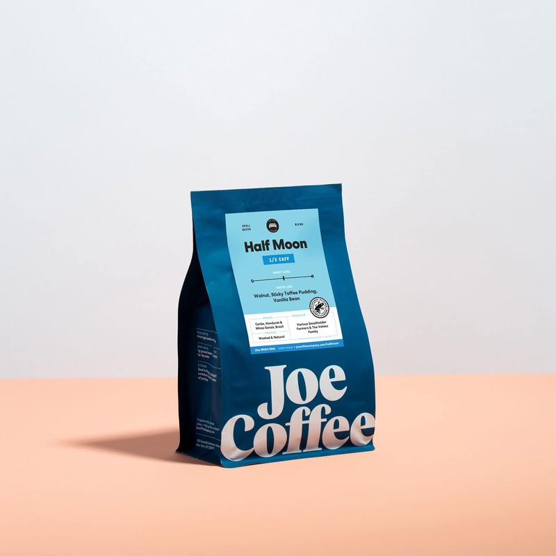 Joe Coffee Company, Half Decaf Half Regular Coffee Beans, Medium