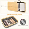 Mayjoy Bamboo Lap Desk with Storage, Cover Removable Lap Desk