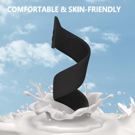 6 Pack Silicone Solo Loop Bands Compatible with Watch Band 40mm 38mm 41mm 44mm 45mm 46mm 42mm 49mm, Soft Stretchy Strap Sport Replacement Wristband for iWatch Series 10 9 8 7 6 SE 5 Ultra 4 3 2 1