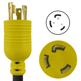 Conntek L630PR-010 30 Amp Locking Extension Cord, 250V Black