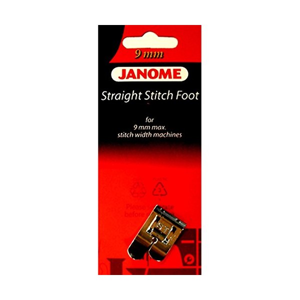 Janome Straight Stitch Foot #202083009 9mm Max Stitch Width Machines
