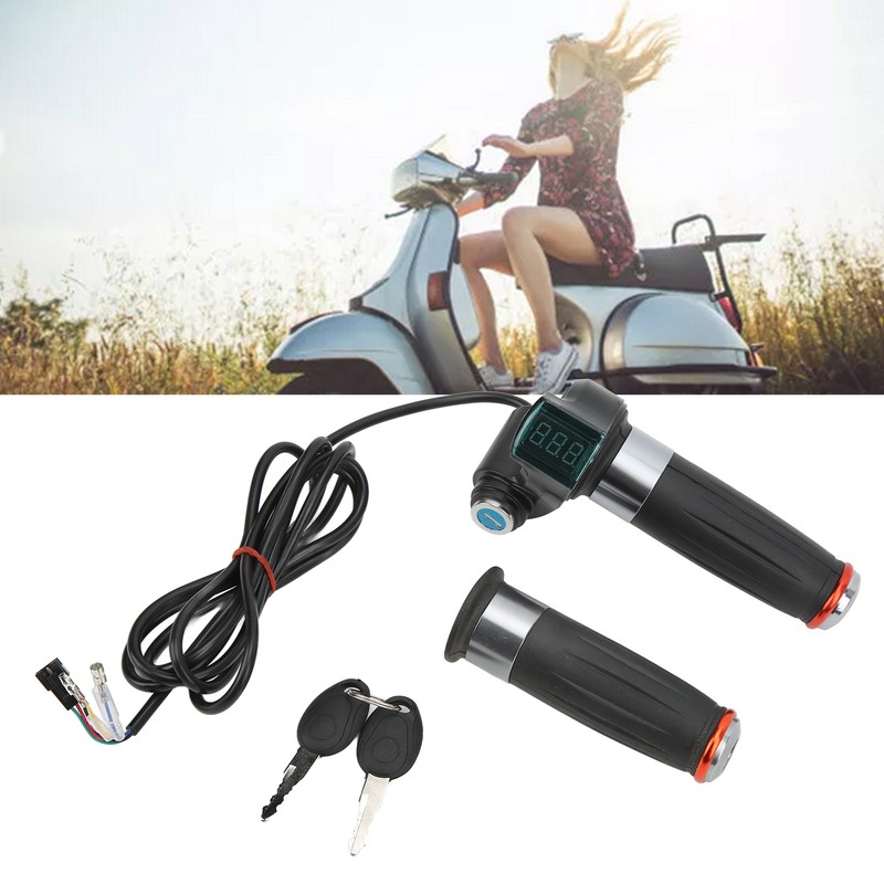 Electric Bike Handlebar Throttle Twist Grip Plastic Twist Throttle Accelerator