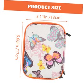 LABRIMP Camera Case Zipper Bag Portable Outdoor Carrying Case for Durable Shockproof Splashproof with Decorative Design for Electronic Accessories