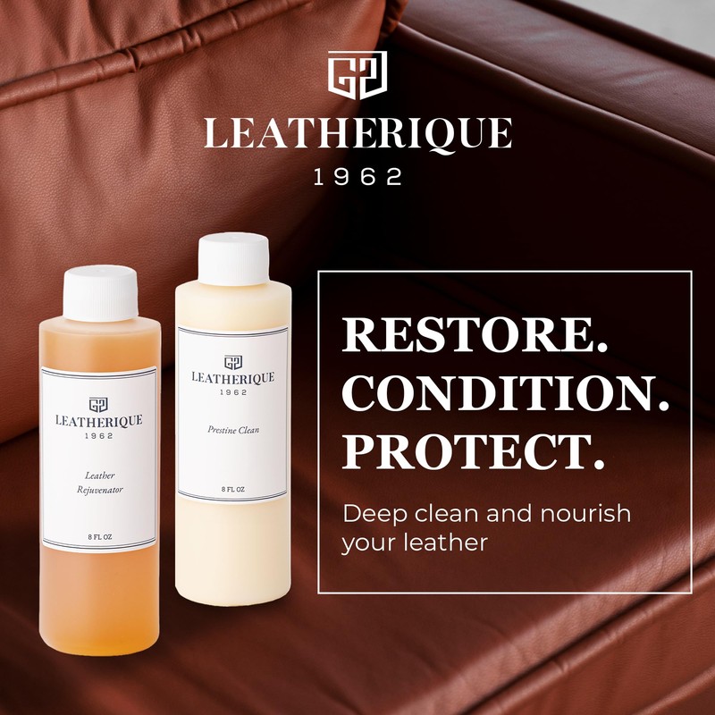 Leatherique Rejuvenator Oil & Prestine Clean Combo Pack Leather Conditioner