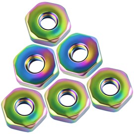 6 Pack 0000 955 0804 Sprocket Cover Bar Nuts, with Additional Surface Treatment, Replacement Chainsaw Parts/bar Nuts fit for ST-HI* MS181 MS200 MS230 MS250 010 011 017 020T and More Models
