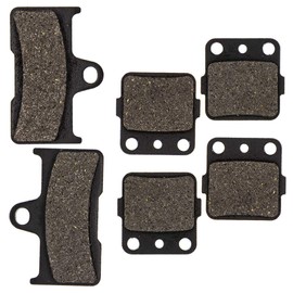 NICHE Brake Pad Kit for Yamaha Grizzly 660 4WV-W0045-00-00 5KM-W0046-01-00 Front Rear Semi-Metallic