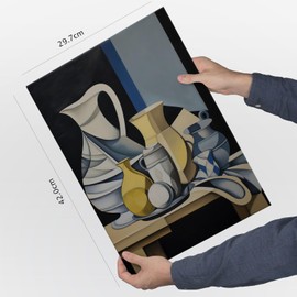 Nacnic Kurven Vasen Blatt. In Eklektisches Zuhause. Ästhetische Deko-Drucke für Ihr Wohnzimmer, Schlafzimmer, Zuhause Größen A3