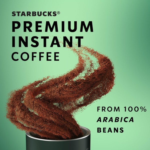 Starbucks Starbucks Premium Instant Coffee, Medium Roast, 100% Arabica Beans,