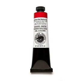 DANIEL SMITH Water Soluble Oil Color Paint, 37ml Tube, Cadmium Red Medium Hue, 284390030