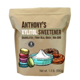 Anthony's Xylitol Sweetener, 1.5 lb, Made from Birch, Gluten Free, Keto Friendly, Non GMO