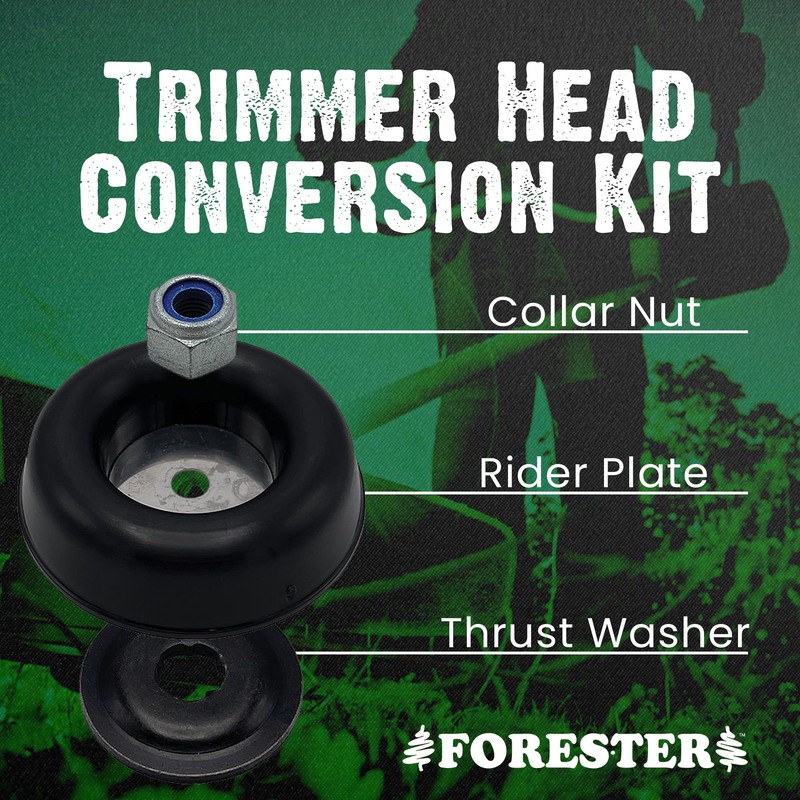 FORESTER Brush Cutter Trimmer Head Conversion Kit Compatible with Husqvarna