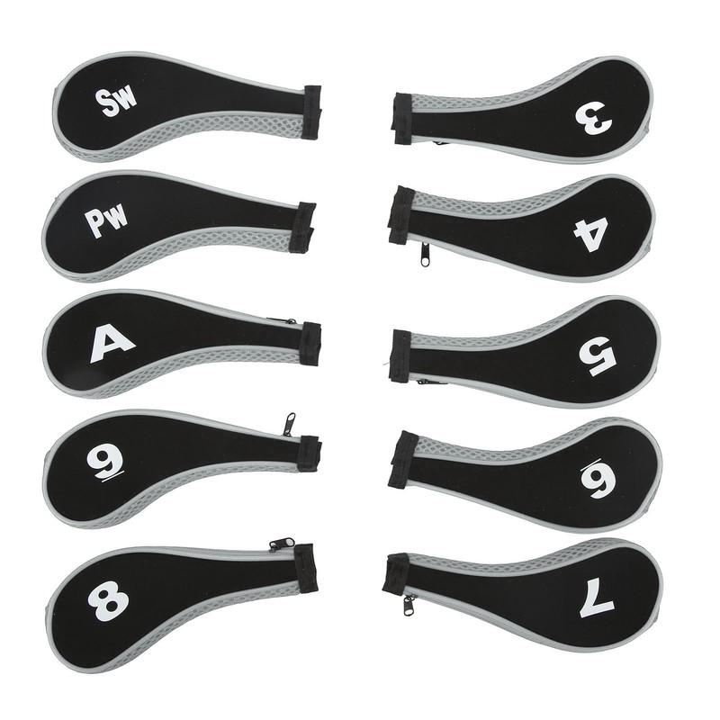 10Pcs Golf Club Head Cover Neoprene Golf Head Cover for