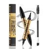 TOEECY Eyebrow Pencil, 2-in-1 Liquid Eyebrow Pencil, Eyeliner with Double