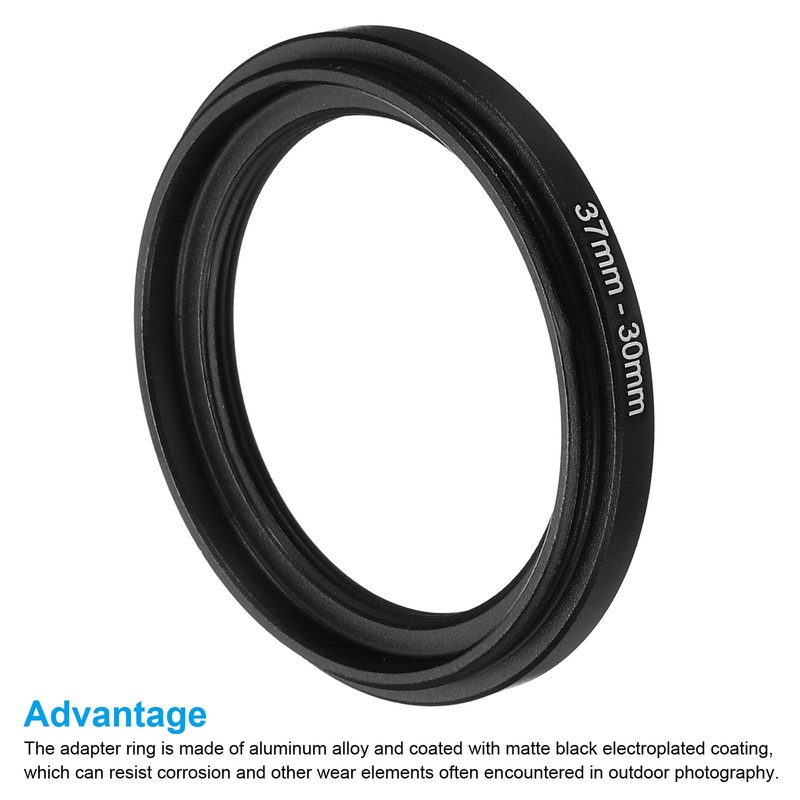 PATIKIL 37mm-30mm Metal Step Down Ring, Camera Lens Filter Adapter