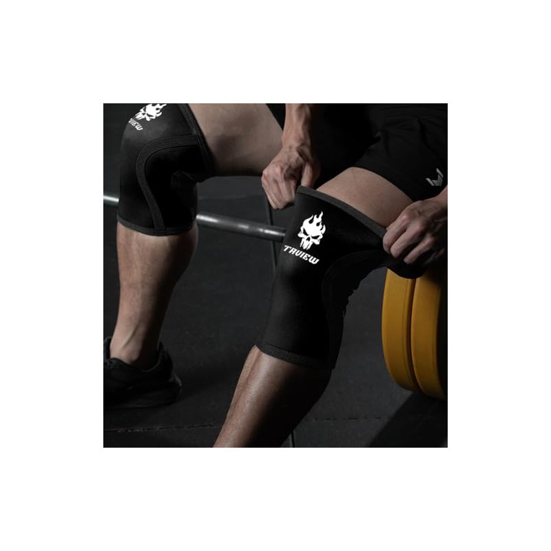 TAVIEW Knee Compression Sleeve Support for Squats, Weightlifting, and Powerlifting