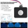 Motion Detector PIR Sensor for Security Lighting Change Time Settings
