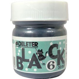 Deleter Manga Ink, Black 6, Sumi type (India Ink) Black Ink for dip pen & brush, Matte finish, Fast Dry, 30ml/bottle, 1 Bottle (341-0008)