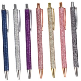 TEHAUX 7pcs Ballpoint Pens Fun Design Writing Pens Portable Office Stationery for Boys and Girls