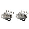 ZCZQC 2PCS Cover Position American Style Self Closing Hinge Nickel