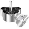 Biscuit Cutters with Handle, Stainless Steel Cookies Cutter, Professional Baking