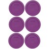 Pyrex 7200-PC Thistle Purple Round Plastic Food Storage Replacement Lids