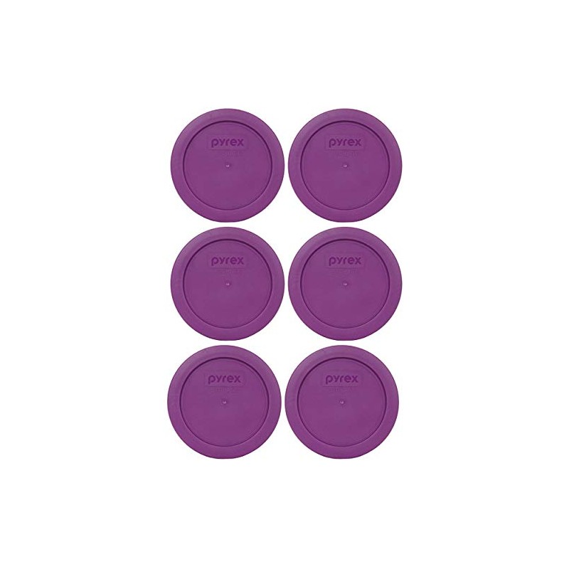 Pyrex 7200-PC Thistle Purple Round Plastic Food Storage Replacement Lids