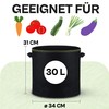 Plant Bag, 5 x 30 Litres, Non-Woven Fabric with Plant