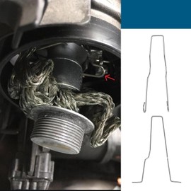 Headlight Retaining Clamp, Pack of 6 Bulb Retaining Spring Clamps Retaining Spring Wings Clips Headlight Headlight Dipped Beam Headlight Bulb Holder for H1 H3 H4 H7