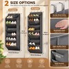 Over-the-Door Shoe Organizer with Deep Pockets – 6-Layer Hanging Shoe