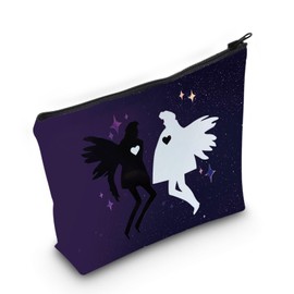 TV Series Inspired Makeup Bag British Fantasy Comedy Gift for TV Show Fans (Omens Bag EU)