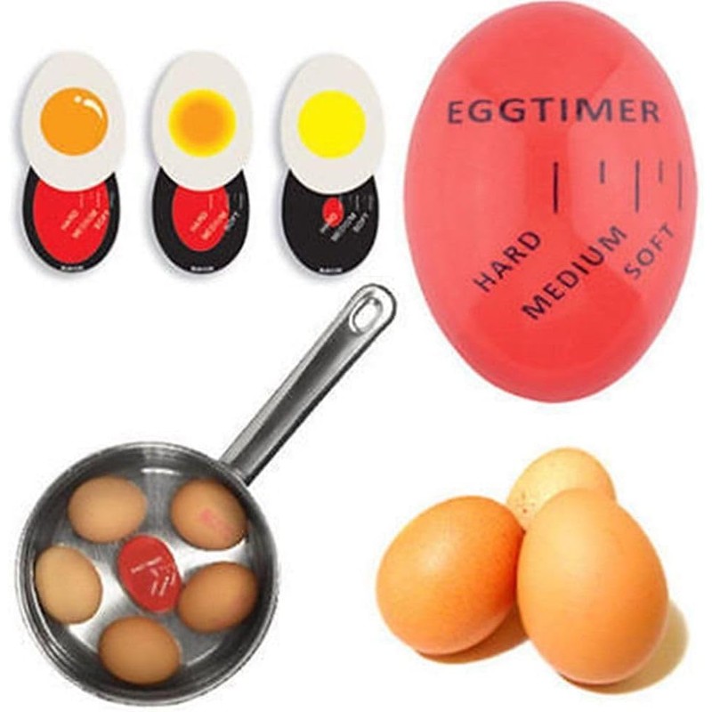 Egg Timers for Boiling Eggs, Colour Changing Easy to Read